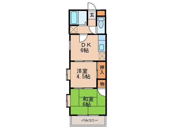 コーポ三恵の物件間取画像